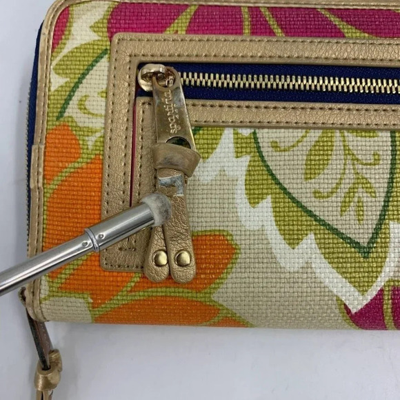 Spartina 449 Women's Floral Pink Carson Cottage Yacht Club Wallet - Picture 8 of 10